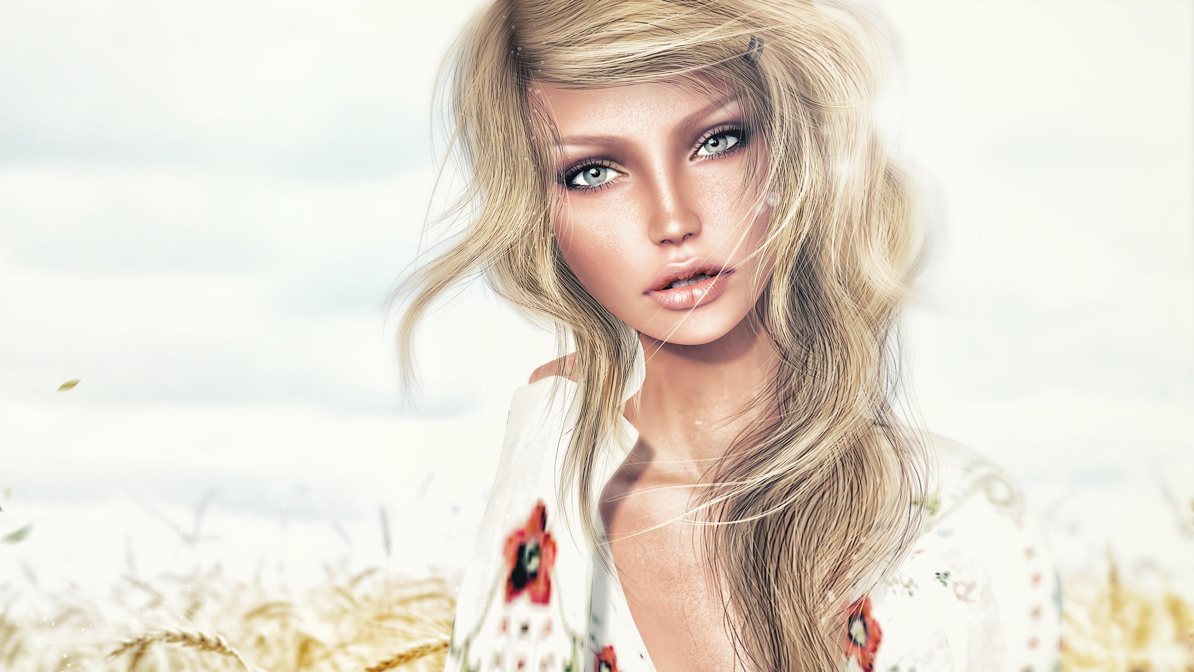 Beautiful Face Blonde Girl 4k, HD Girls, 4k Wallpapers 