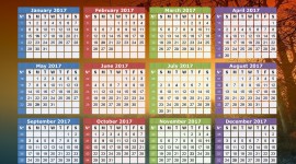 Calendar 2017 Wallpaper For PC