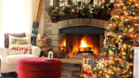 Christmas Fireplace wallpapers high quality