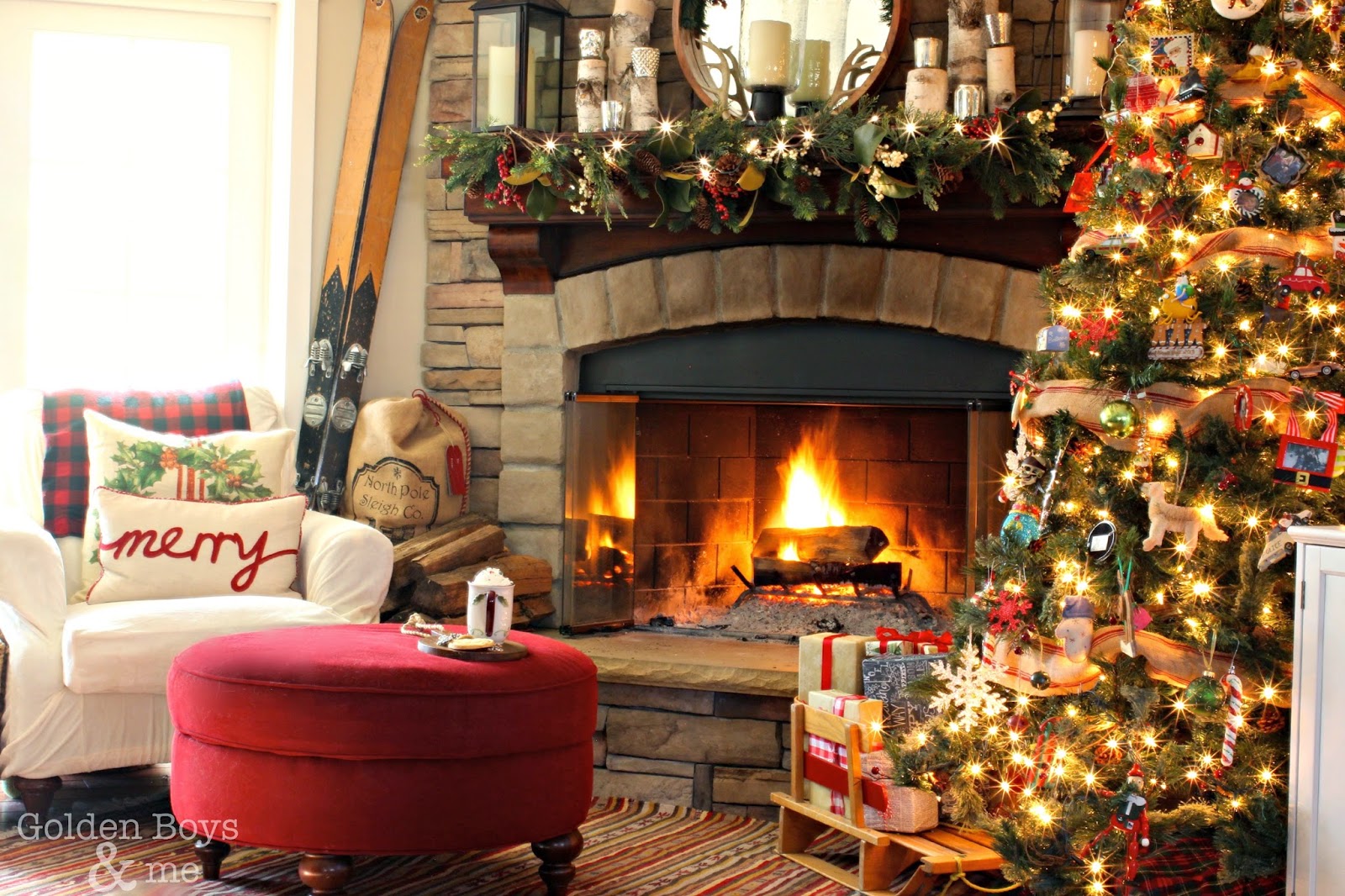 Christmas Fireplace Wallpapers High Quality | Download Free