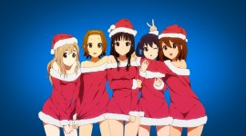 Christmas Girls Anime Desktop Wallpaper