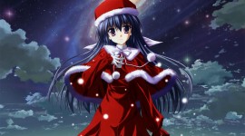 Christmas Girls Anime Desktop Wallpaper HQ