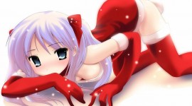 Christmas Girls Anime Photo For IPhone