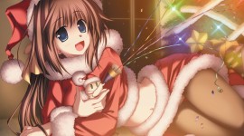 Christmas Girls Anime Wallpaper For PC
