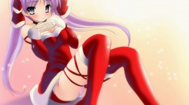 Christmas Girls Anime Wallpaper Full HD