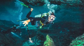 Underwater Caves Wallpaper