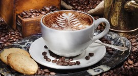 Coffee With Biscuits Wallpaper Download Free