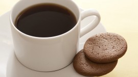 Coffee With Biscuits Wallpaper Free