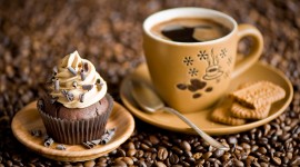 Coffee With Biscuits Wallpaper High Definition