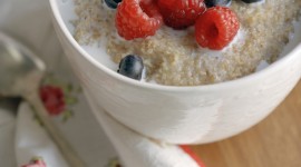 Oatmeal With Fruit Wallpaper For IPhone Free