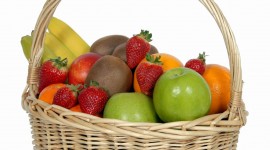 A Basket Of Fruit Desktop Wallpaper