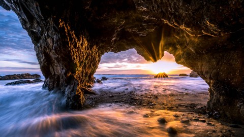 Beach With Caves wallpapers high quality