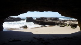 Beach With Caves Photo#1