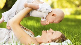 Mother And Baby Desktop Wallpaper HD