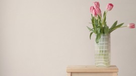 Tulips In A Vase Wallpaper Full HD