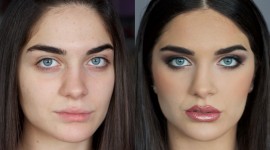 Before After Makeup High Quality Wallpaper