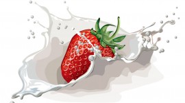 Berries And Milk Image