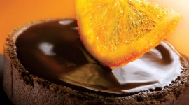 Oranges In Chocolate Desktop Wallpaper