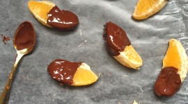 Oranges In Chocolate Wallpaper For IPhone