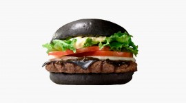 Black Burger Wallpaper HD