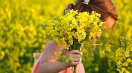 Children With Flowers Wallpaper For Mobile