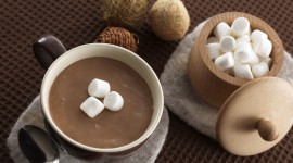 Coffee With Marshmallows Wallpaper Background