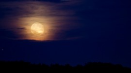 Moon In The Clouds Wallpaper Download