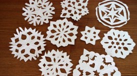 Paper Snowflakes Desktop Wallpaper HD