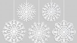 Paper Snowflakes Wallpaper HQ#1