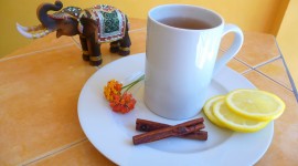 Tea With Cinnamon Desktop Wallpaper HD