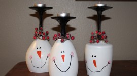 Candle Snowman Photo Download