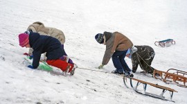 Children On A Sled Photo#1