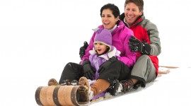 Children On A Sled Wallpaper Download