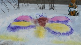 Drawing In The Snow Photo