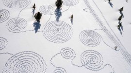 Drawing In The Snow Wallpaper Download