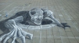 Drawings On The Pavement Wallpaper Gallery