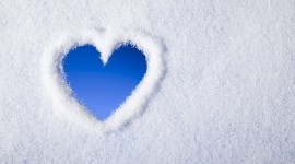 Hearts In The Snow Wallpaper For Desktop