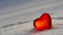 Hearts In The Snow Wallpaper For PC