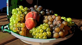 Plate Of Fruit Wallpaper