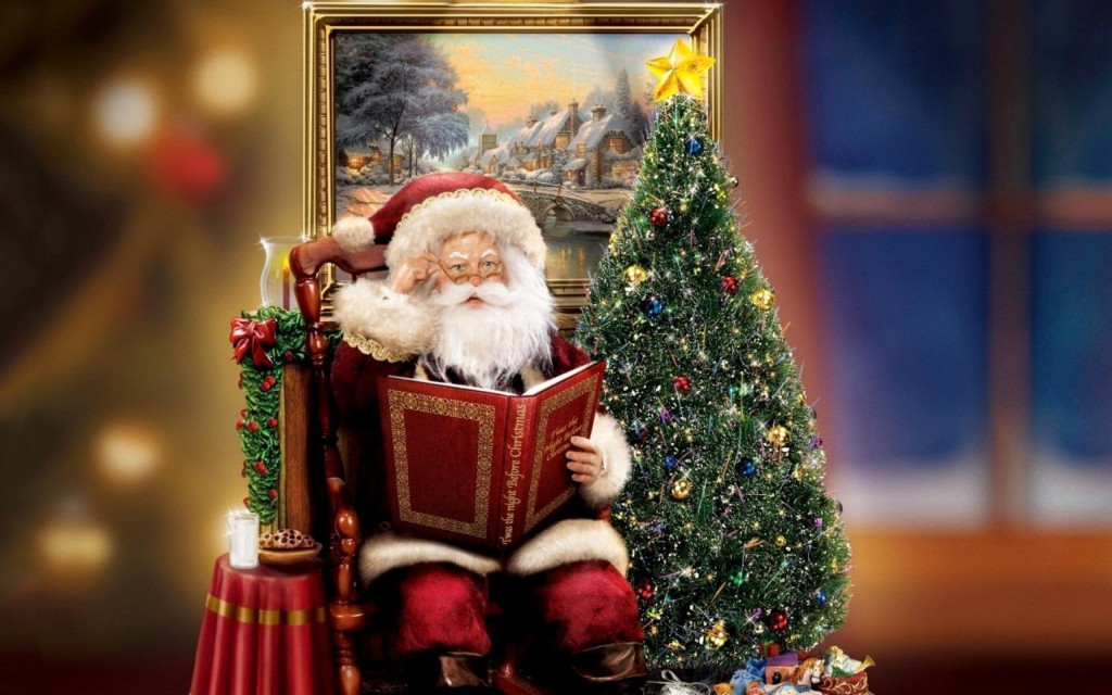 Santa Claus And Tree wallpapers HD