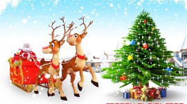 Santa Claus And Tree Picture Download