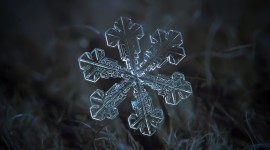 Snowflake Macro Wallpaper Full HD