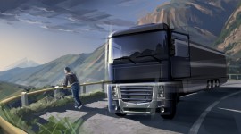 Trucker Simulator Desktop Wallpaper HD