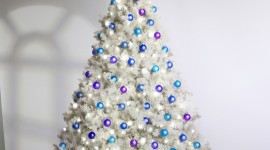 White Christmas Trees Wallpaper For Mobile