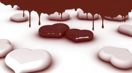 Chocolate Heart Desktop Wallpaper