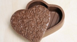 Chocolate Heart Wallpaper Full HD