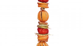 Dried Fruit Garland Wallpaper For IPhone