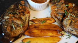 Fried Grilled Fish Wallpaper Download