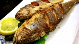 Fried Grilled Fish Wallpaper Full HD