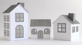 Paper Houses Desktop Wallpaper HD